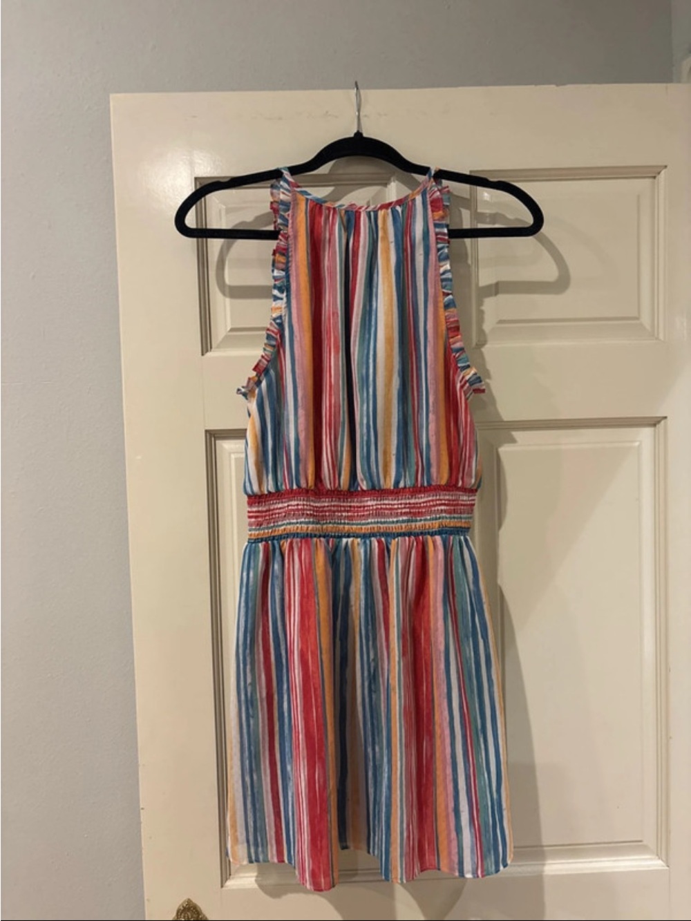 Betsey Johnson Pink Tag Multicolor Trim Sundress